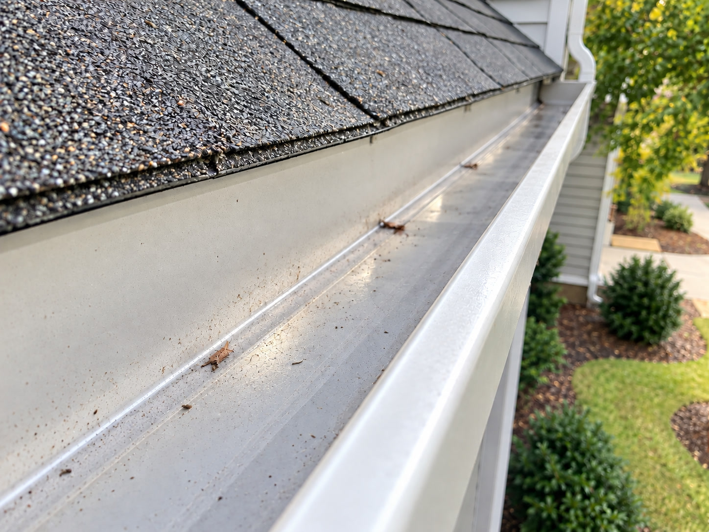 After: same gutter cleaned out